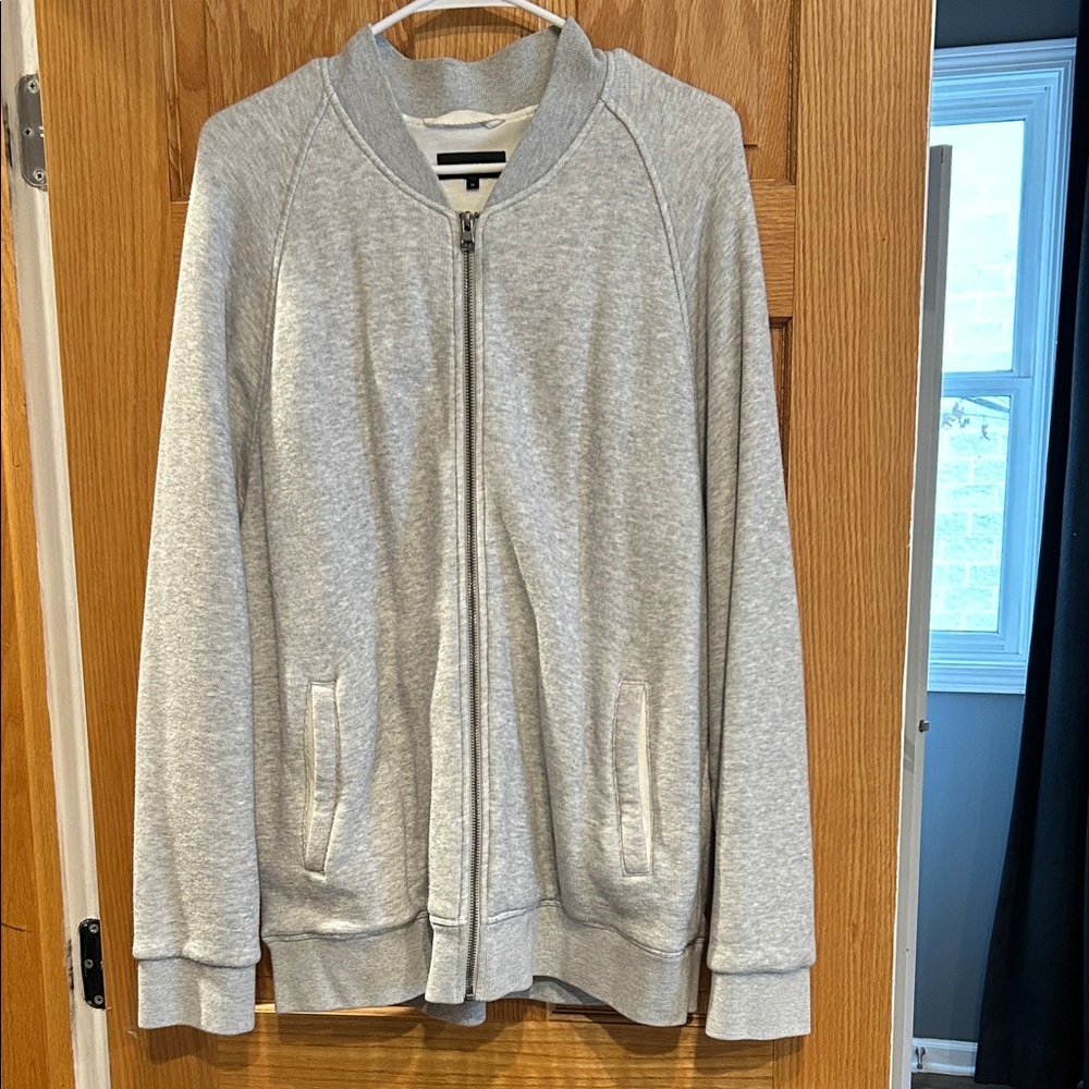 Vince Men’s Light Gray Varsity Jacket